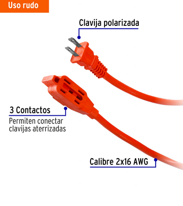 Extensión eléctrica 30m