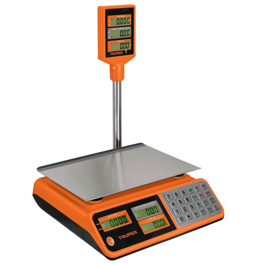 Báscula electrónica multifuncional 40Kg con torreta