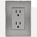 [FLL835] Tomacorriente doble INOX IGOTO