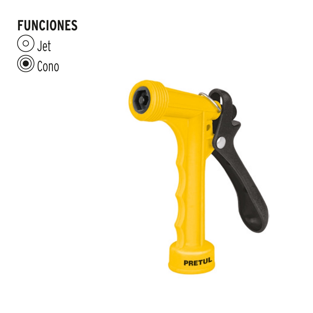 Boquilla plástica PRETUL 5" con 2 tipos de riego