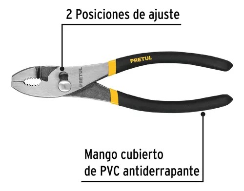Pinza de chofer 8" PRETUL