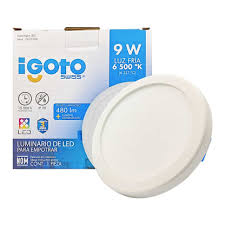Luminario LED IGOTO 9W de luz fría para empotrar