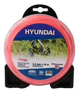 Hilo Nylon Cuadrado C/polímero Rojo 2.4mm X 34m - Hyncp2434