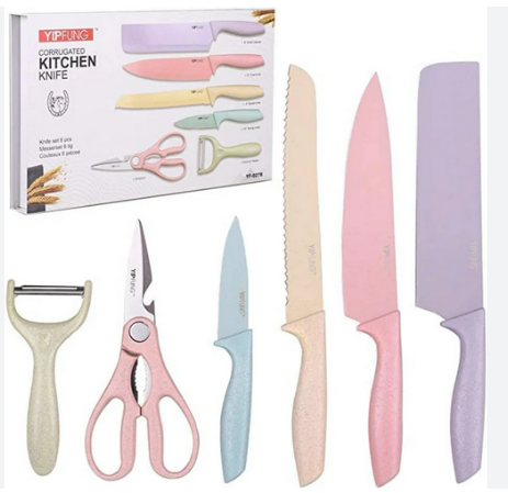 Juego de cuchillos con recubrimiento