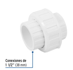 [FLL1122] Tuerca de unión lisa PVC 1½"