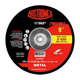 [FLL644] Disco de desbaste 9"x1/4