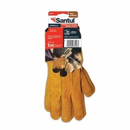 [FLL872] Guantes cortos en par de carnaza para soldar