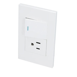 [FLL1626] Placa Dubai de 1 interruptor y 1 toma