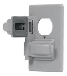 [FLL374] Placa intemperie para contacto doble